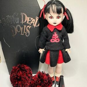 Living Dead Dolls Kitty
Cheerleader Doll 2001 Mezco w
Box Accessories NIB XN68